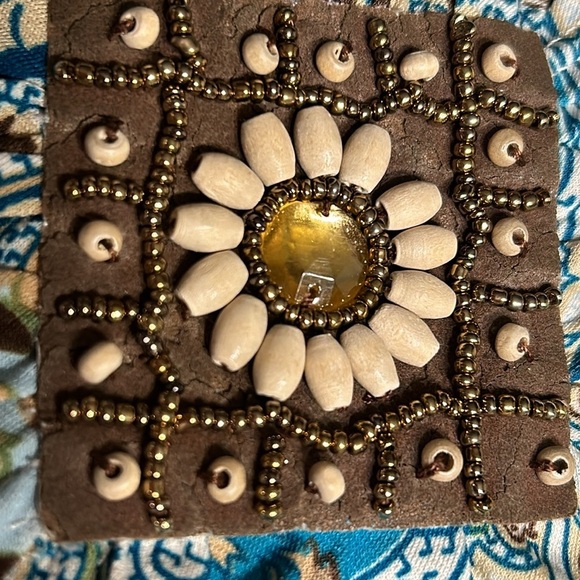 Y2K 70’s vibe,retro,Notations,blouse ,2X,Tribal Vintage,stretchy,boho,wood,beads - Picture 13 of 13